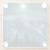 森林 |月光の森 ガラスコースター (裏面)