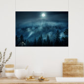 森林 |月光の森 ポスター (キッチン)