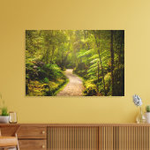 森林 |森林への歩道 キャンバスプリント (インサイチュ (リビング))