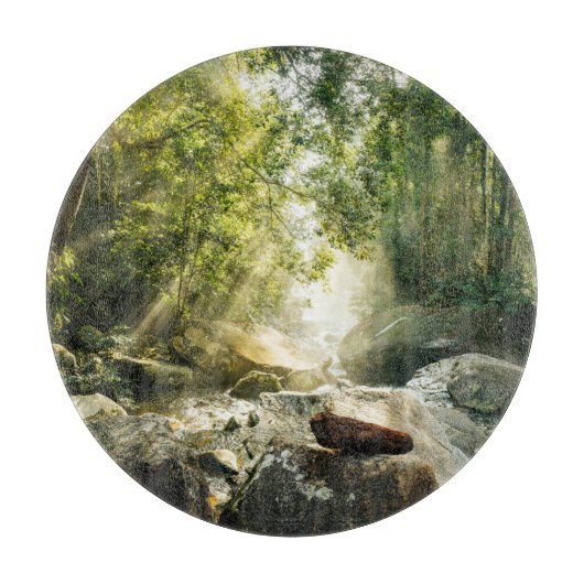 森林 |熱帯ジャングルフォレスト カッティングボード (正面)