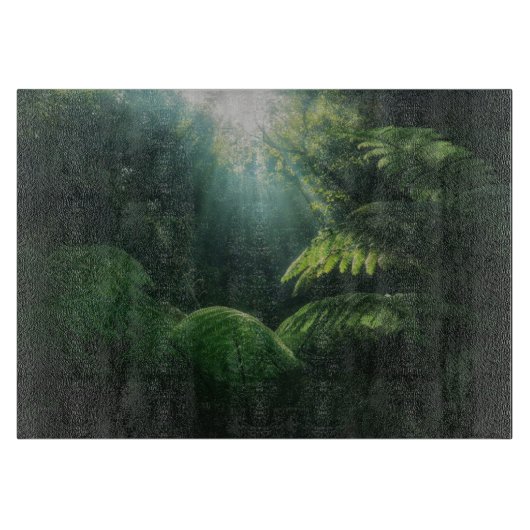 森林 |熱帯雨林シダ カッティングボード (正面)