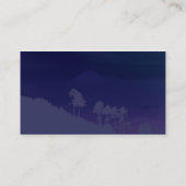 森林-真夜中のプロフィールカード 名刺 (裏面)