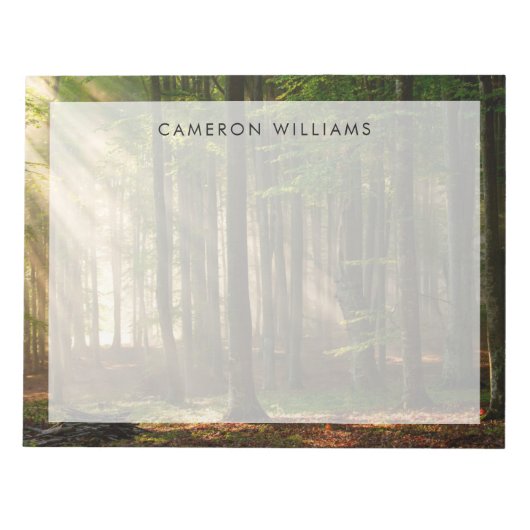 森林 |秋の森 ノートパッド (正面)