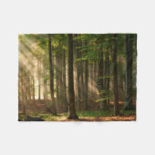 森林 |秋の森 フリースブランケット (正面(横))