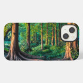 森林 | 緑と森の風景 iPhoneケース (裏面横)