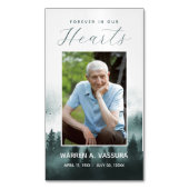 森林 自然 追悼 祈り フォト マグネット名刺 (正面縦)