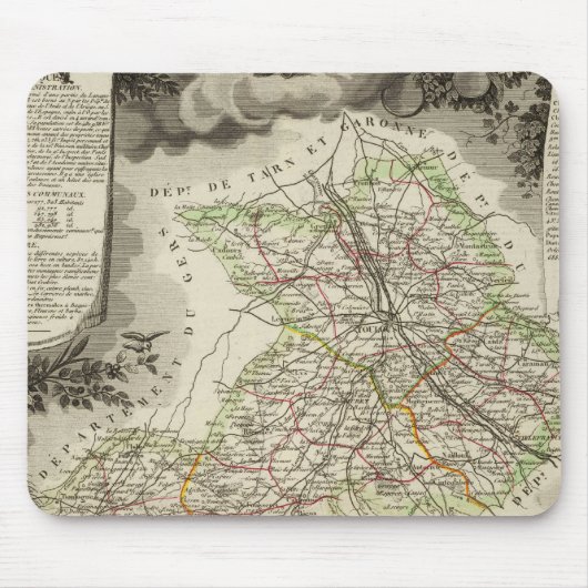 森林、都市、町 マウスパッド (正面)