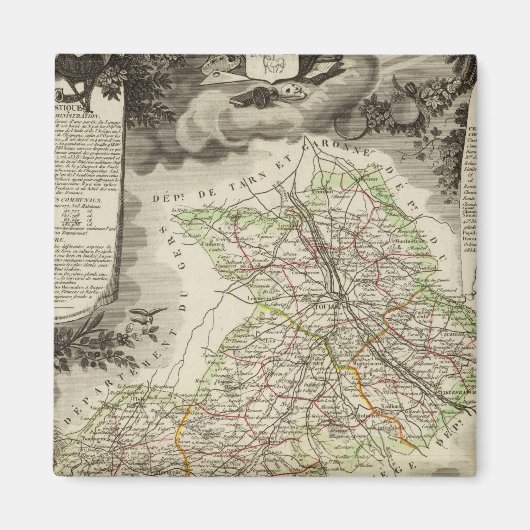 森林、都市、町 マグネット (正面)