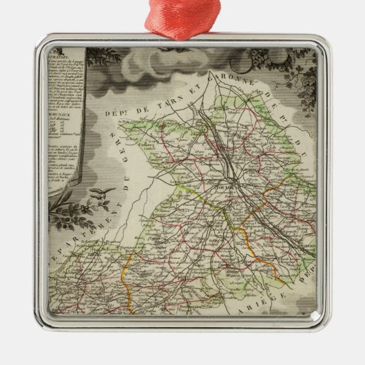 森林、都市、町 メタルオーナメント (正面)