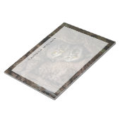 森林 | 2つのフクロウが探している ノートパッド (アングル)