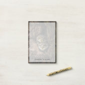 森林 | 2つのフクロウが探している ポストイット (デスク上)