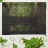 森林 | A白い尾を持つ鹿の森 キッチンタオル (折り畳み)