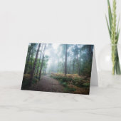 森林 | Dark Foggy Woods Norfolk UK カード (正面)