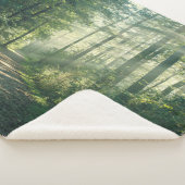 森林 Forest Path Hamburg Germany シェルパブランケット (3/4)