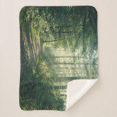 森林 Forest Path Hamburg Germany シェルパブランケット (正面)