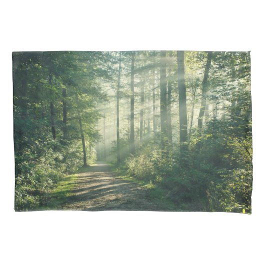 森林 Forest Path Hamburg Germany 枕カバー (正面)