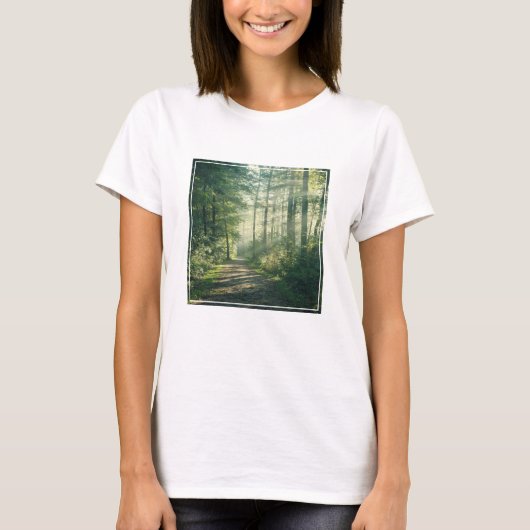 森林 Forest Path Hamburg Germany Tシャツ (正面)