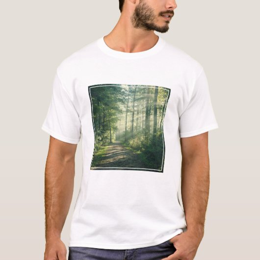森林 Forest Path Hamburg Germany Tシャツ (正面)