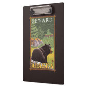 森林- Seward、アラスカのツキノワグマ クリップボード (左)