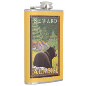 森林- Seward、アラスカのツキノワグマ フラスク (右)