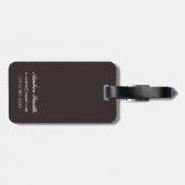 森林- Seward、アラスカのツキノワグマ ラゲッジタグ (裏面横)