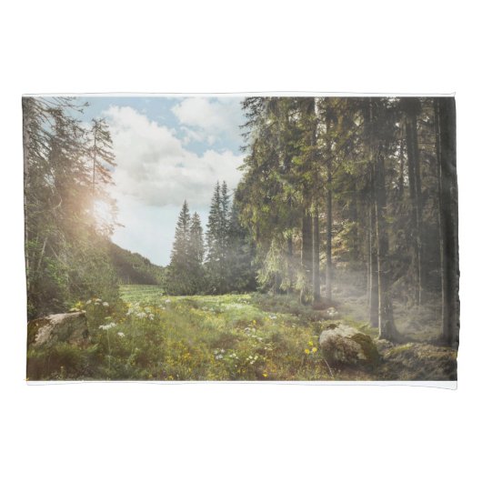 森林 | Sun Peek Thru 枕カバー (正面)