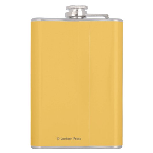 森林- Valdez、アラスカのツキノワグマ フラスク (裏面)