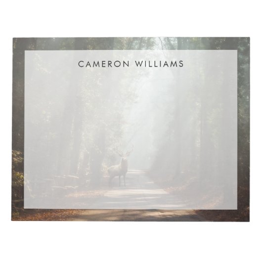 森林 | Woodland Stag ノートパッド (正面)