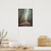 森林 | Woodland Stag ポスター (キッチン)