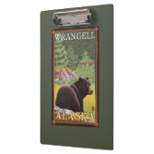 森林- Wrangell、アラスカのツキノワグマ クリップボード (左)