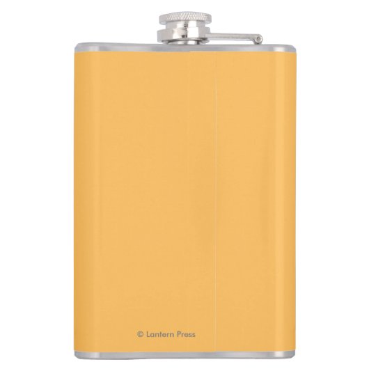 森林- Wrangell、アラスカのツキノワグマ フラスク (裏面)