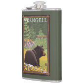 森林- Wrangell、アラスカのツキノワグマ フラスク (左)