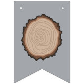 森林ONE-derlandの誕生会の旗布の旗 バンティングフラッグ (第1の旗)