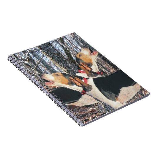 森林Treeingの歩行者のCoonhoundのノート ノートブック (右側)