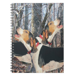 森林Treeingの歩行者のCoonhoundのノート ノートブック