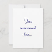 森林Whisperings 案内状 (裏面)