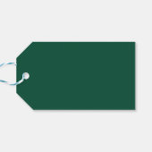 森無地のダークグリーン ギフトタグ (裏面横)