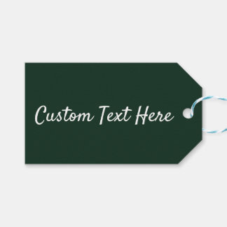 森無地の平野ダークグリーン ギフトタグ