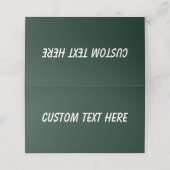 森無地の平野ダークグリーン プレイスカード (外部開封)