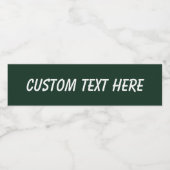 森無地の平野ダークグリーン ペットボトルラベル (シングルラベル)