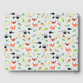 森男女兼用のバッジャー赤ちゃんシャワー ゲストブック (裏面)