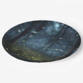 森白熱［赤熱］光を放つ蛍 ペーパープレート (アングル)