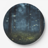 森白熱［赤熱］光を放つ蛍 ペーパープレート (正面)