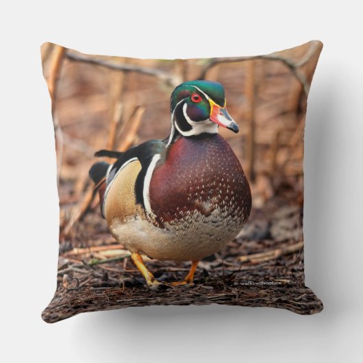 森素晴らしの木のアヒル クッション (裏面)