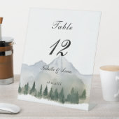 森素朴と山の表番号 台座サイン (インサイチュ)