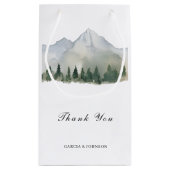 森素朴と山結婚の スモールペーパーバッグ (裏面)