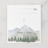 森素朴と山結婚の プレイスカード (外部開封)