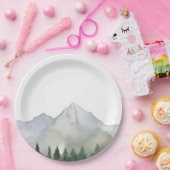 森素朴と山結婚の ペーパープレート (パーティー)