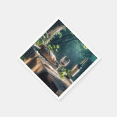 森素朴のワイン入りテーブル スタンダードカクテルナプキン (角)