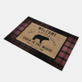 森素朴の中のプレイドベアーウェルカムキャビン ドアマット (アングル)